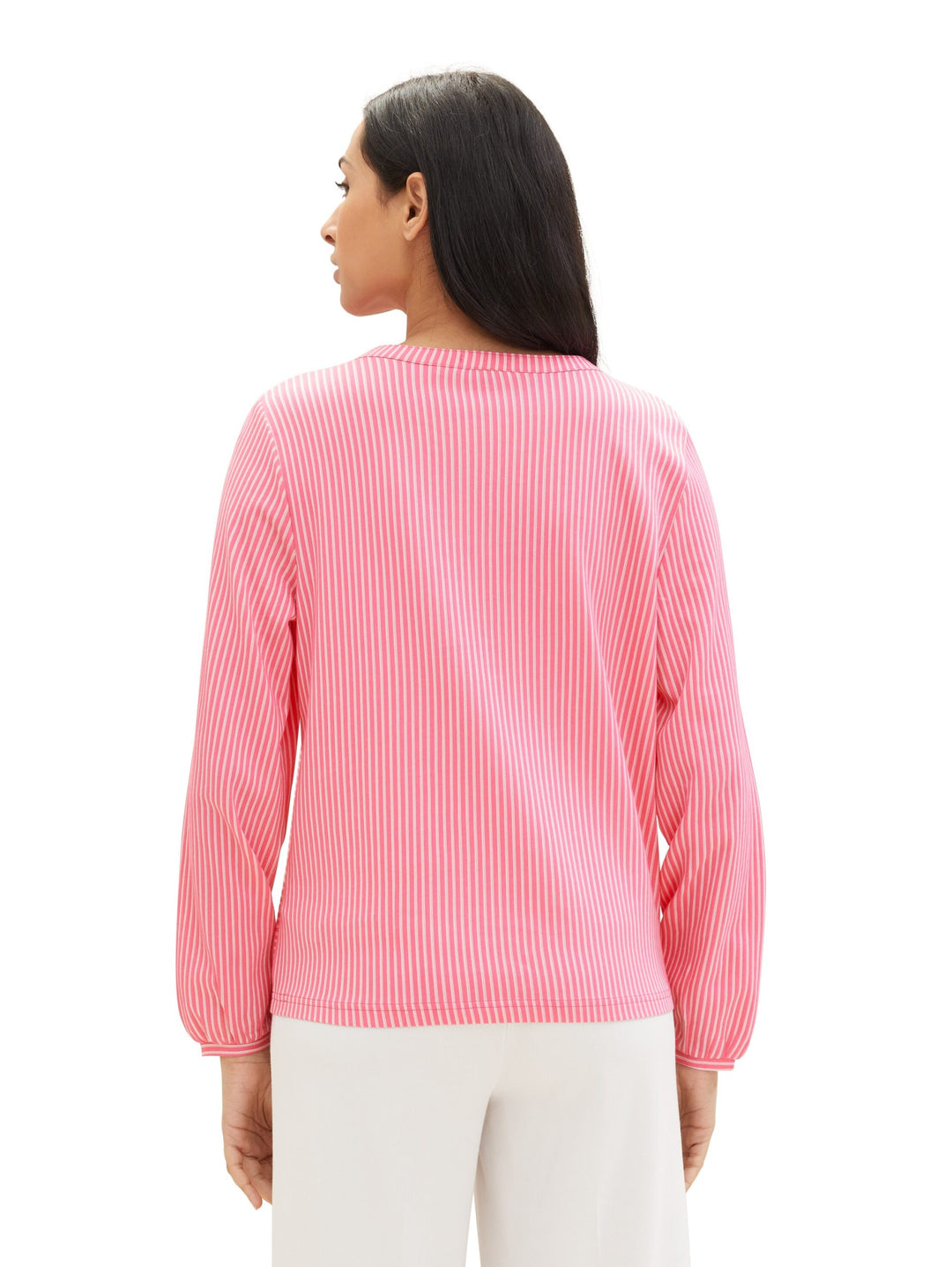 Striped T-shirt blouse - Pink