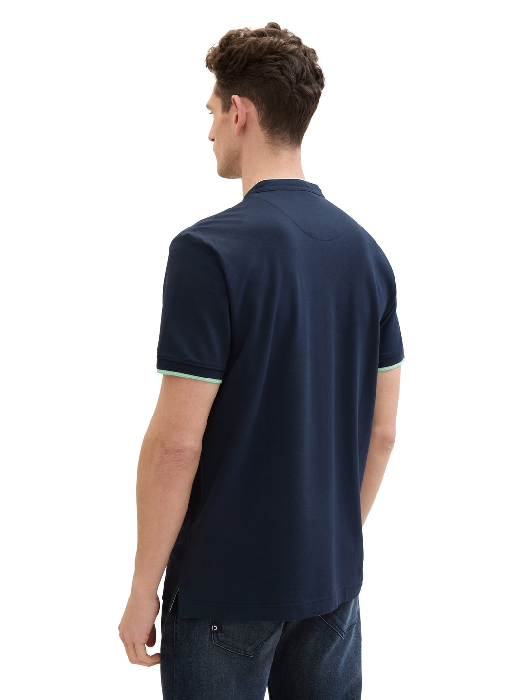 Polo shirt with a print - Blue