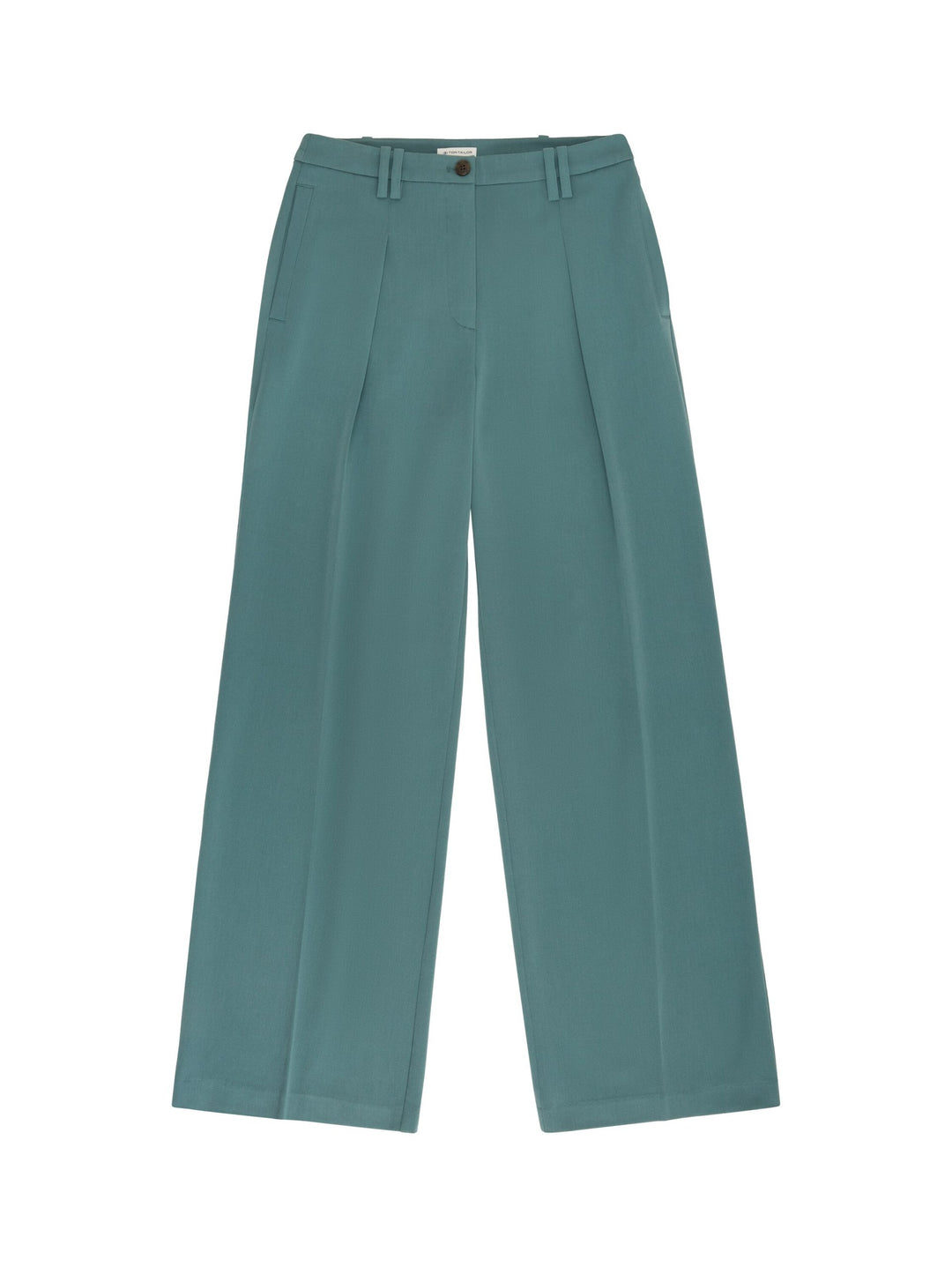 Lea wide leg trousers with recycled polyester - Green