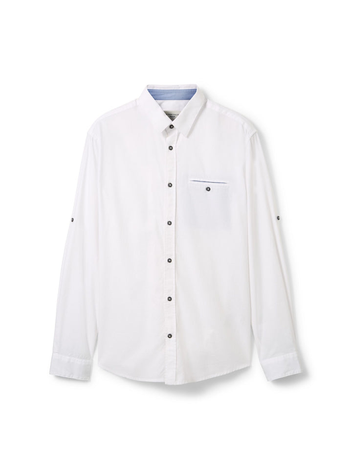 Textured shirt - White