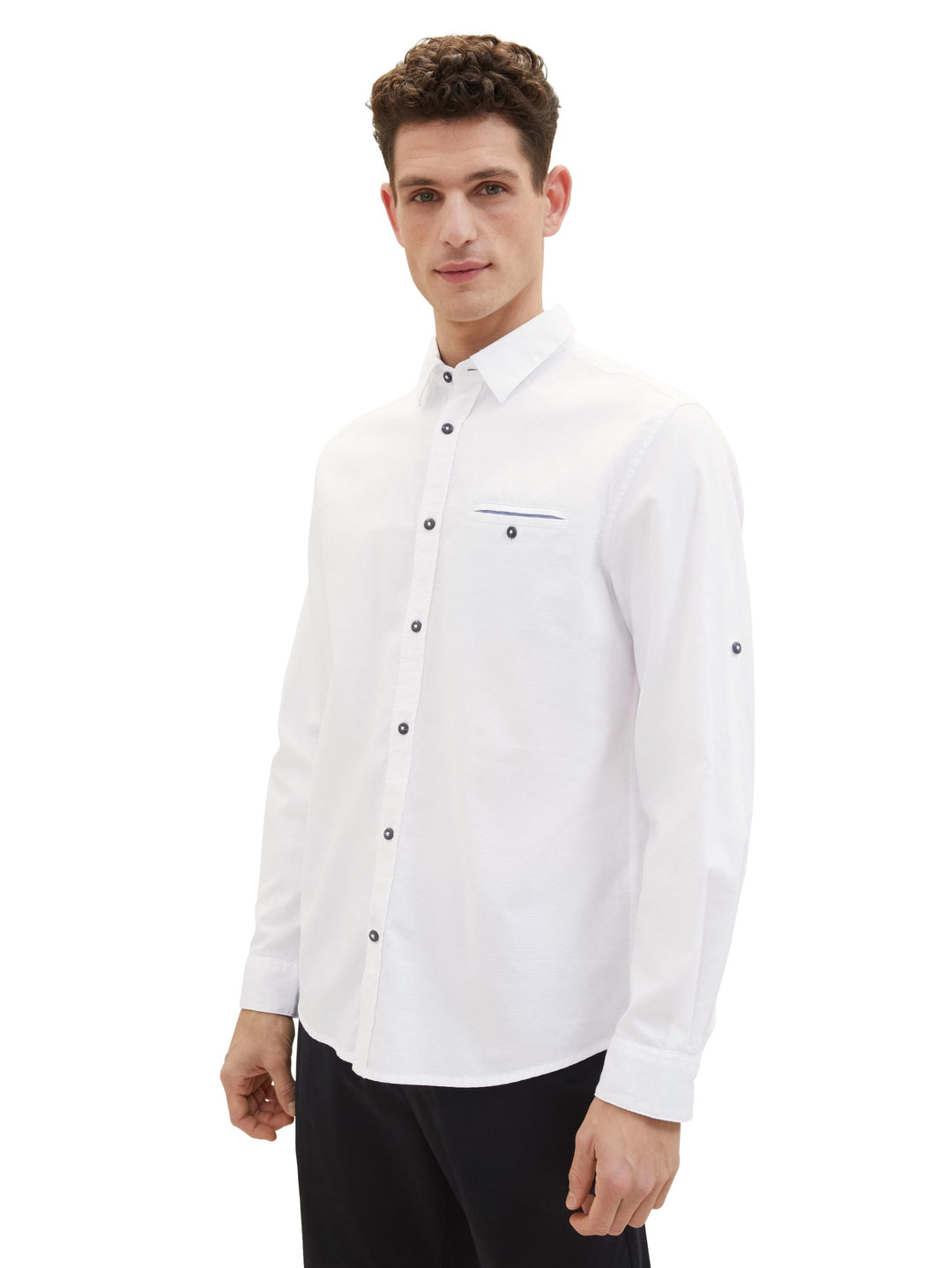 Textured shirt - White