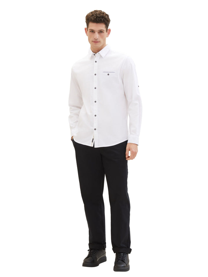 Textured shirt - White