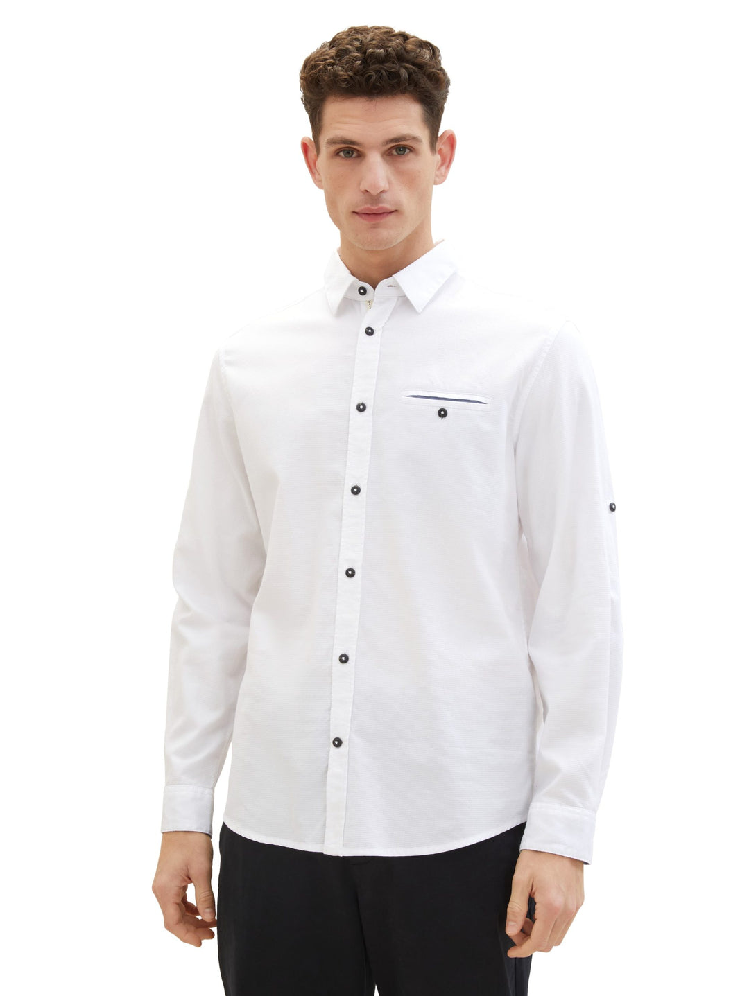 Textured shirt - White