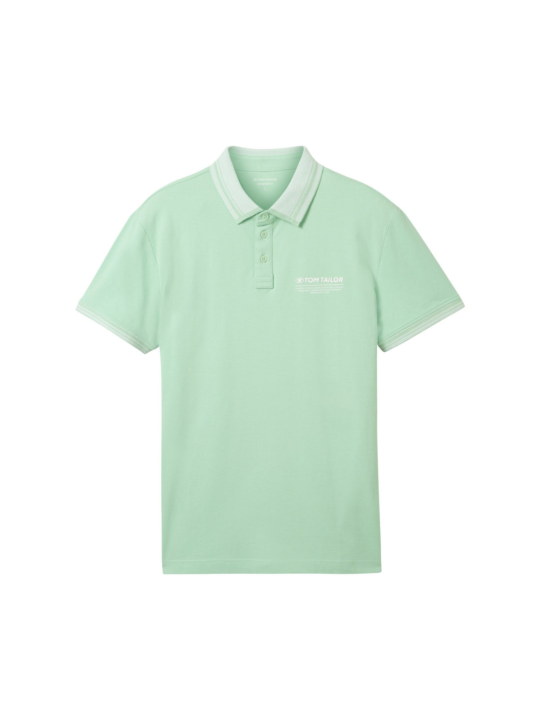 Polo shirt with a logo print - Green