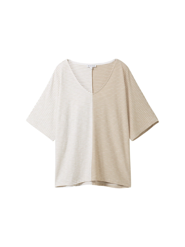 Striped T-shirt - Beige