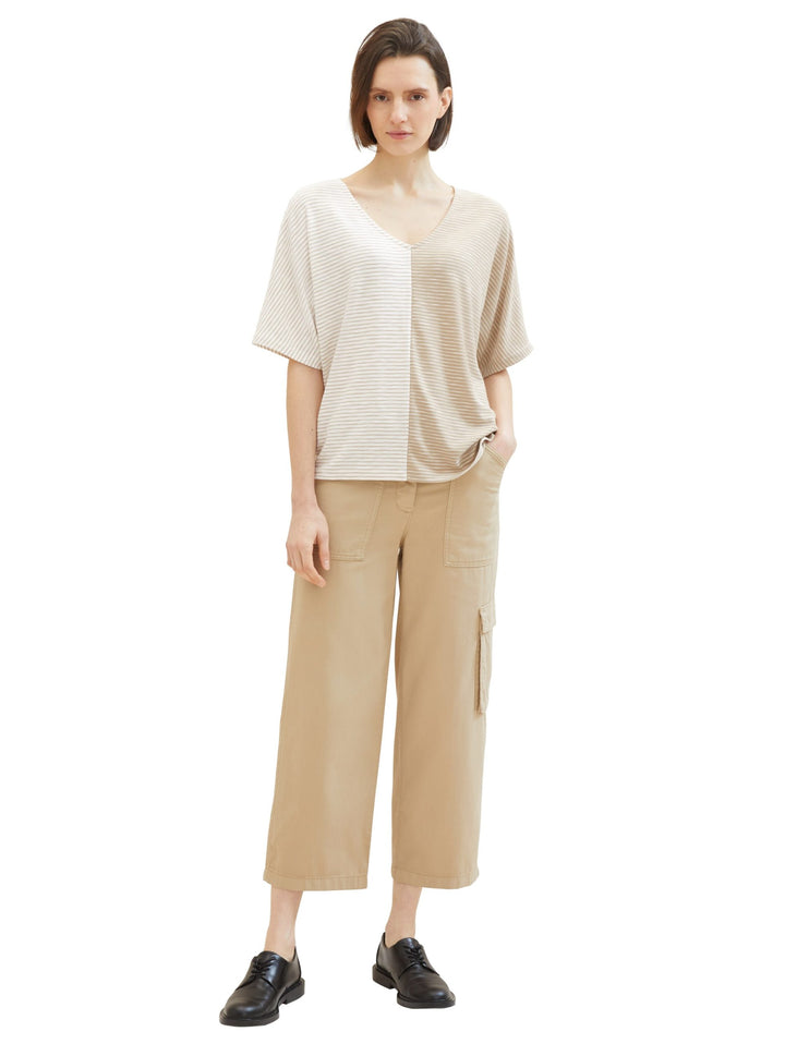 Striped T-shirt - Beige