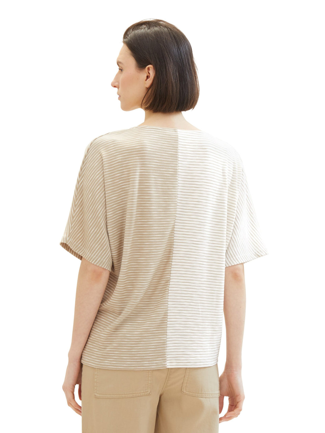 Striped T-shirt - Beige