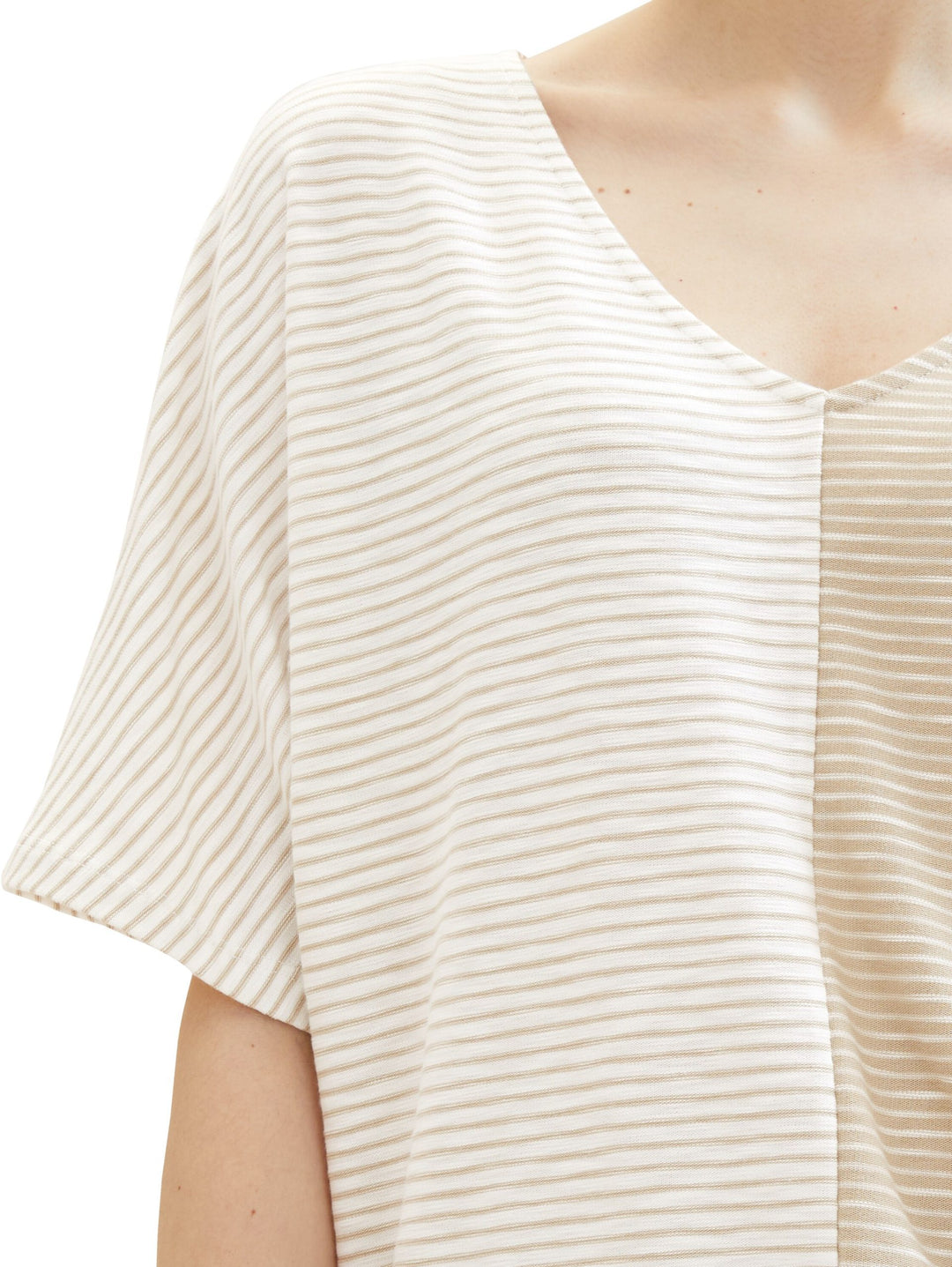 Striped T-shirt - Beige