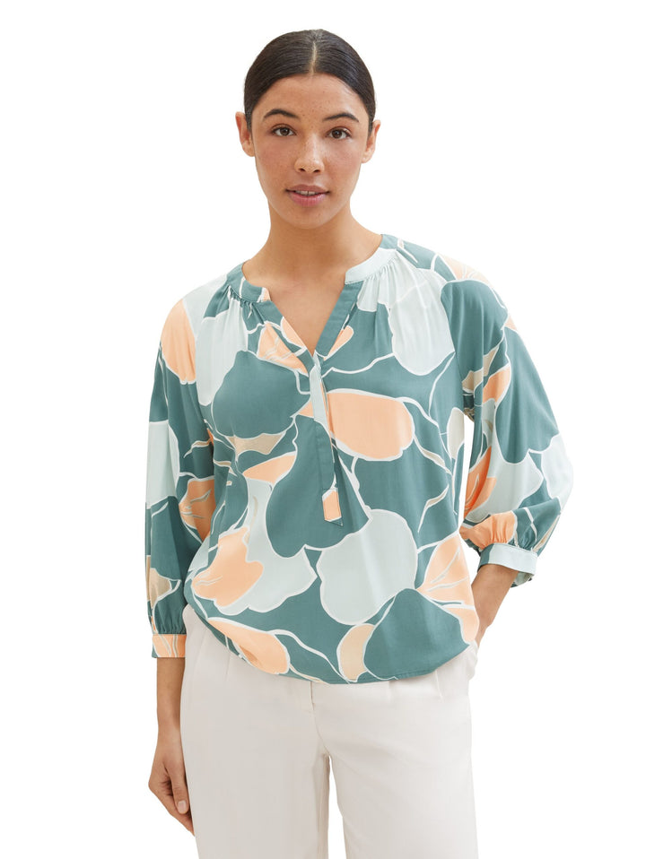 Blouse with LENZING (TM) ECOVERO (TM) - Green