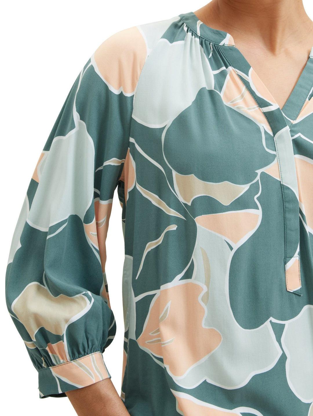 Blouse with LENZING (TM) ECOVERO (TM) - Green