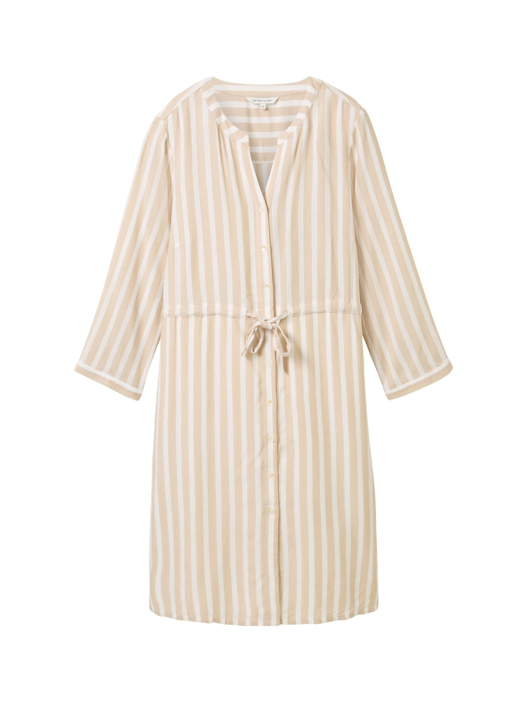 Striped dress - Beige