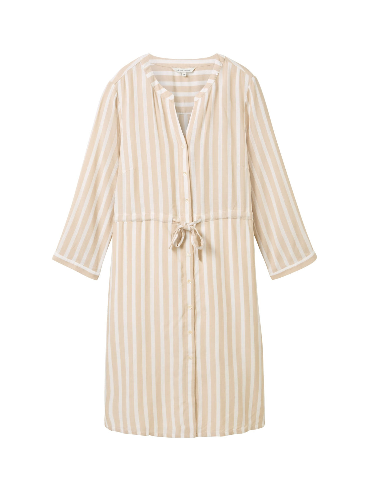 Striped dress - Beige