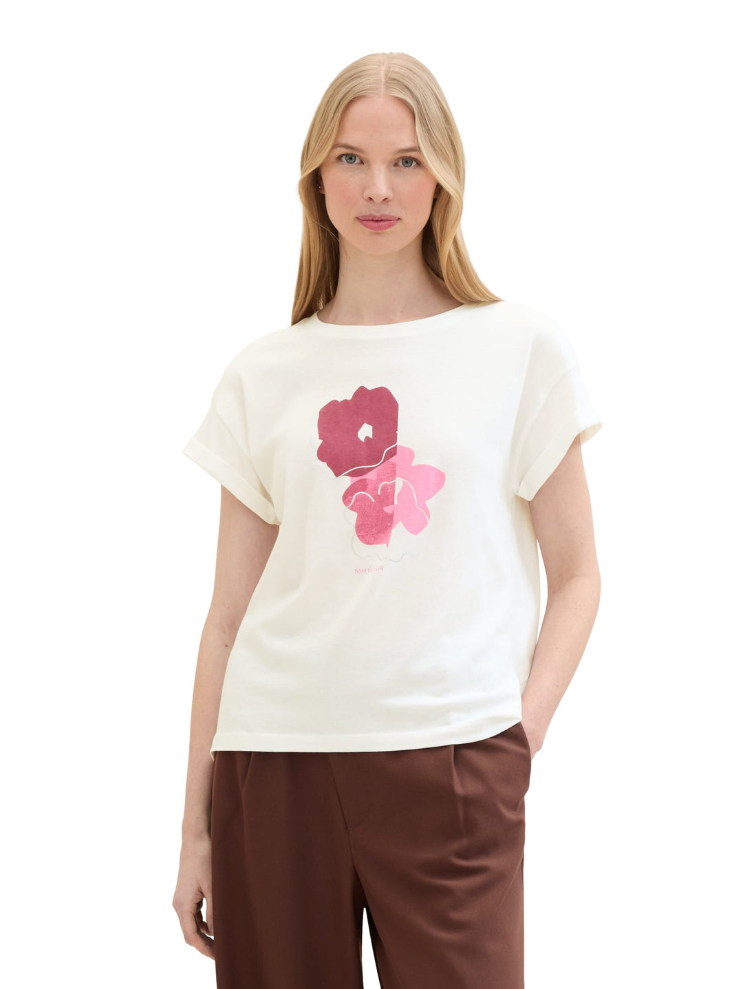 T-shirt with a print - White