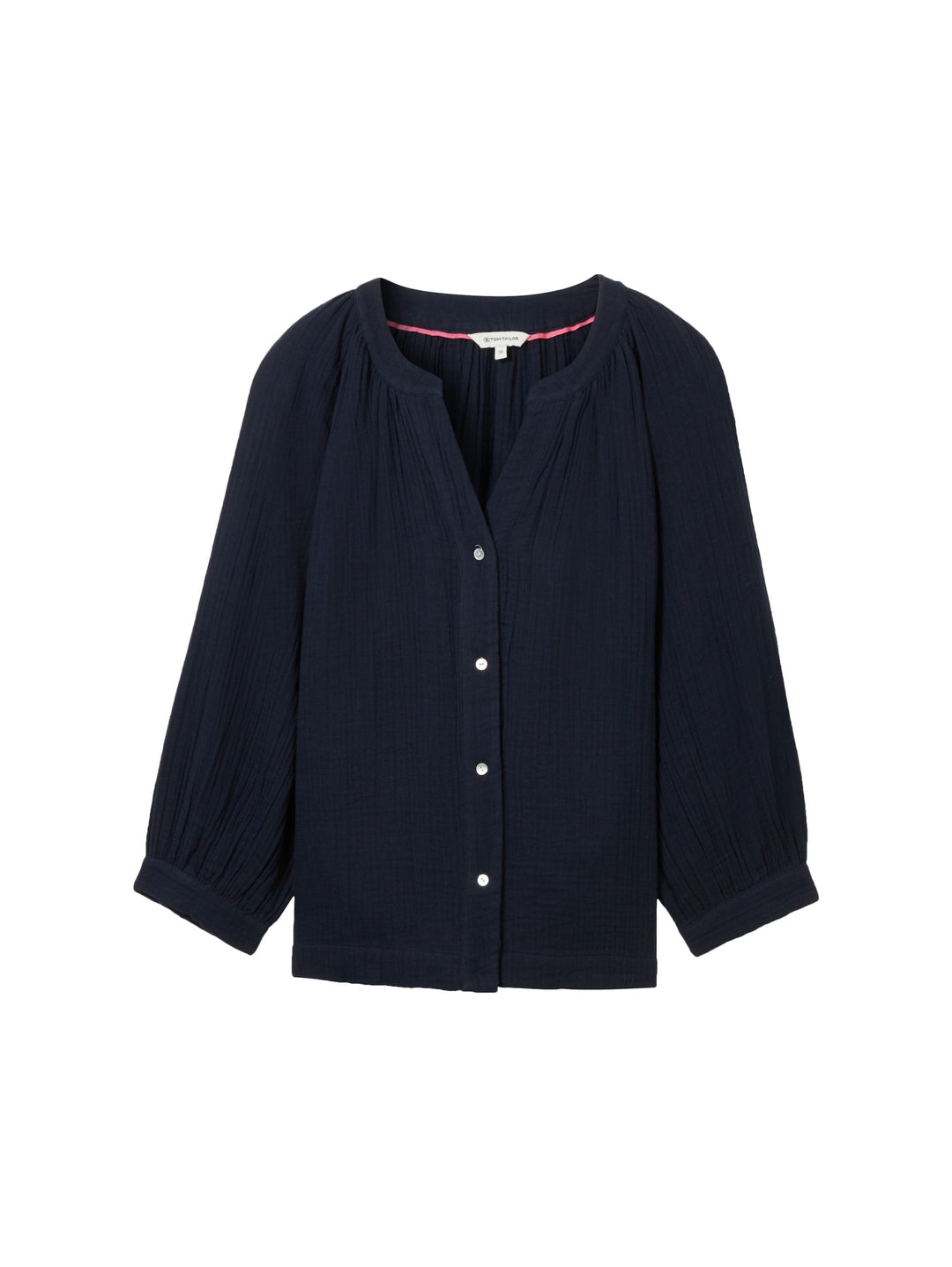 Crease-effect blouse - Blue