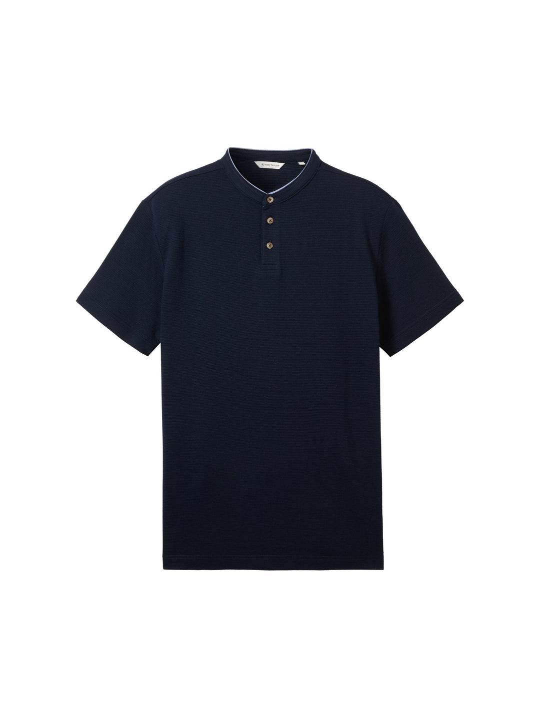 Polo shirt with a stand-up collar - Blue