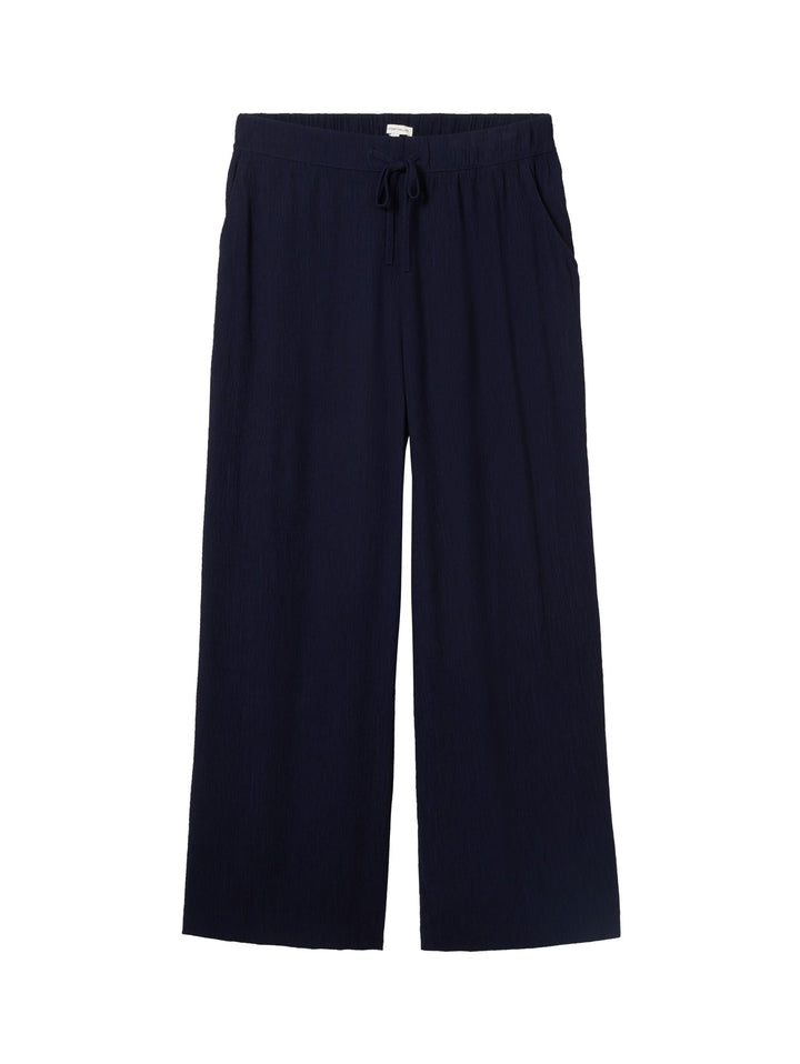 Cropped culotte trousers - Blue