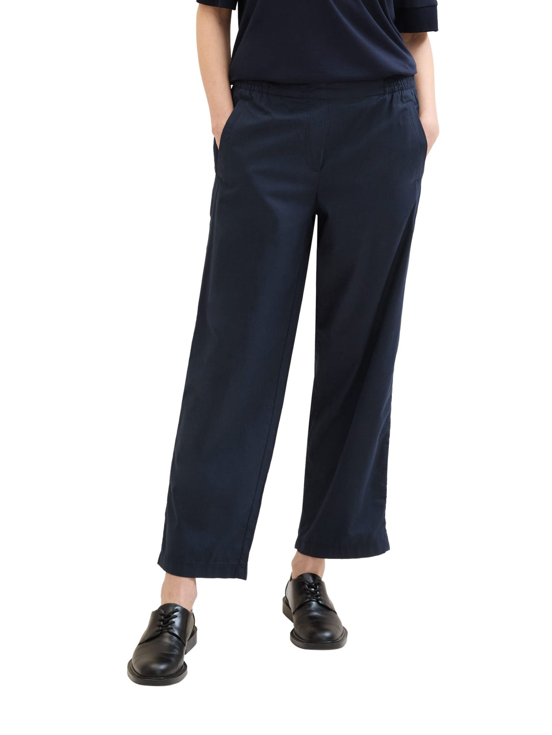 Loose-fit trousers with TENCEL™ Lyocell - Blue