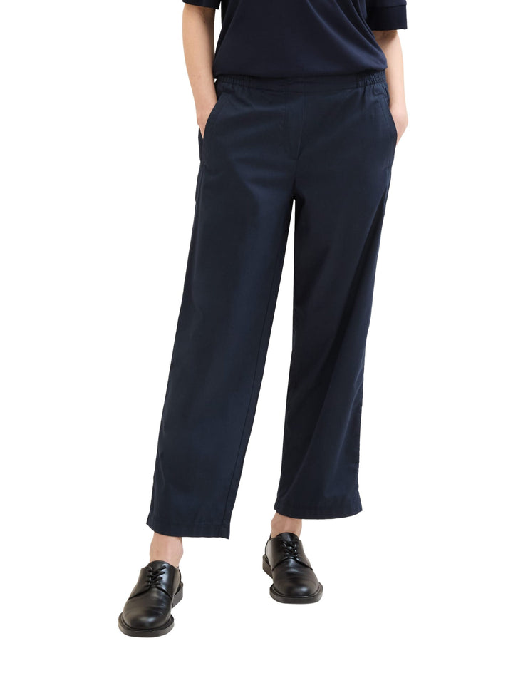 Loose-fit trousers with TENCEL™ Lyocell - Blue