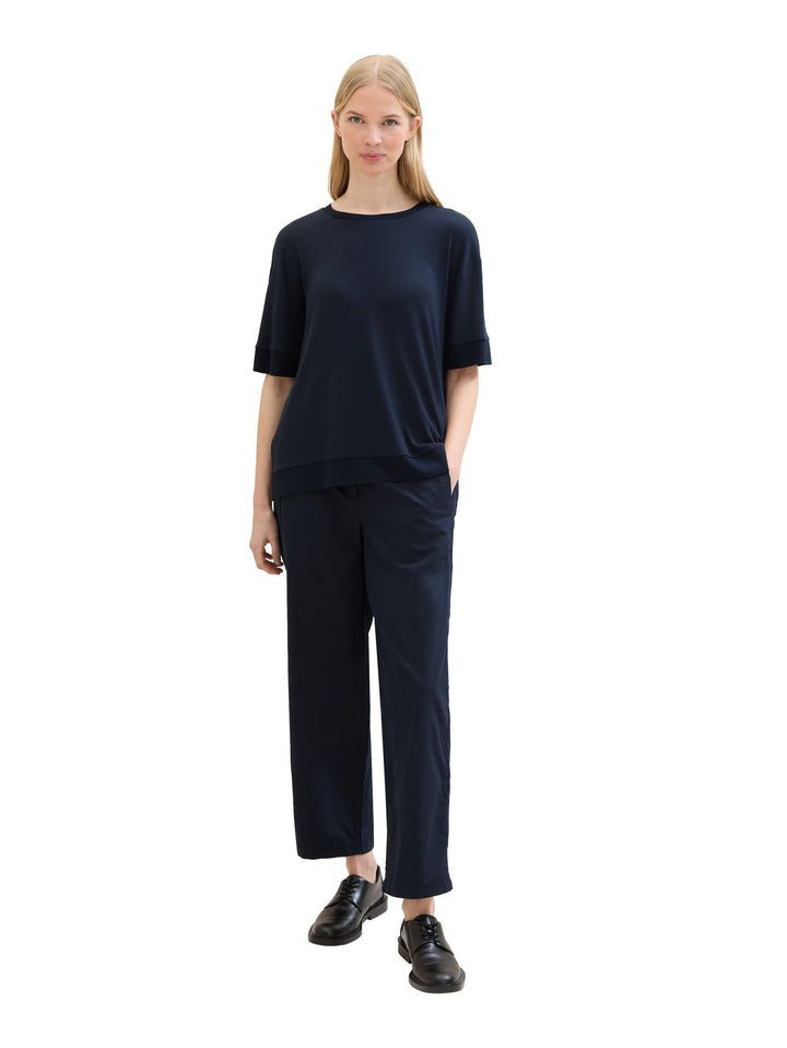 Loose-fit trousers with TENCEL™ Lyocell - Blue