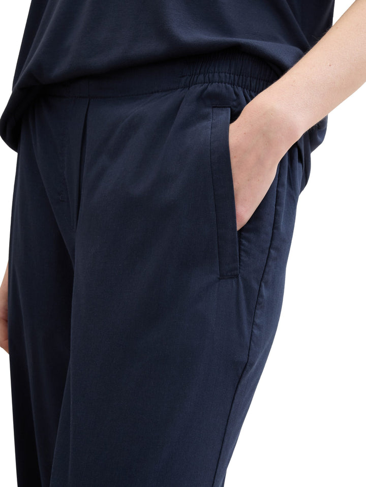 Loose-fit trousers with TENCEL™ Lyocell - Blue