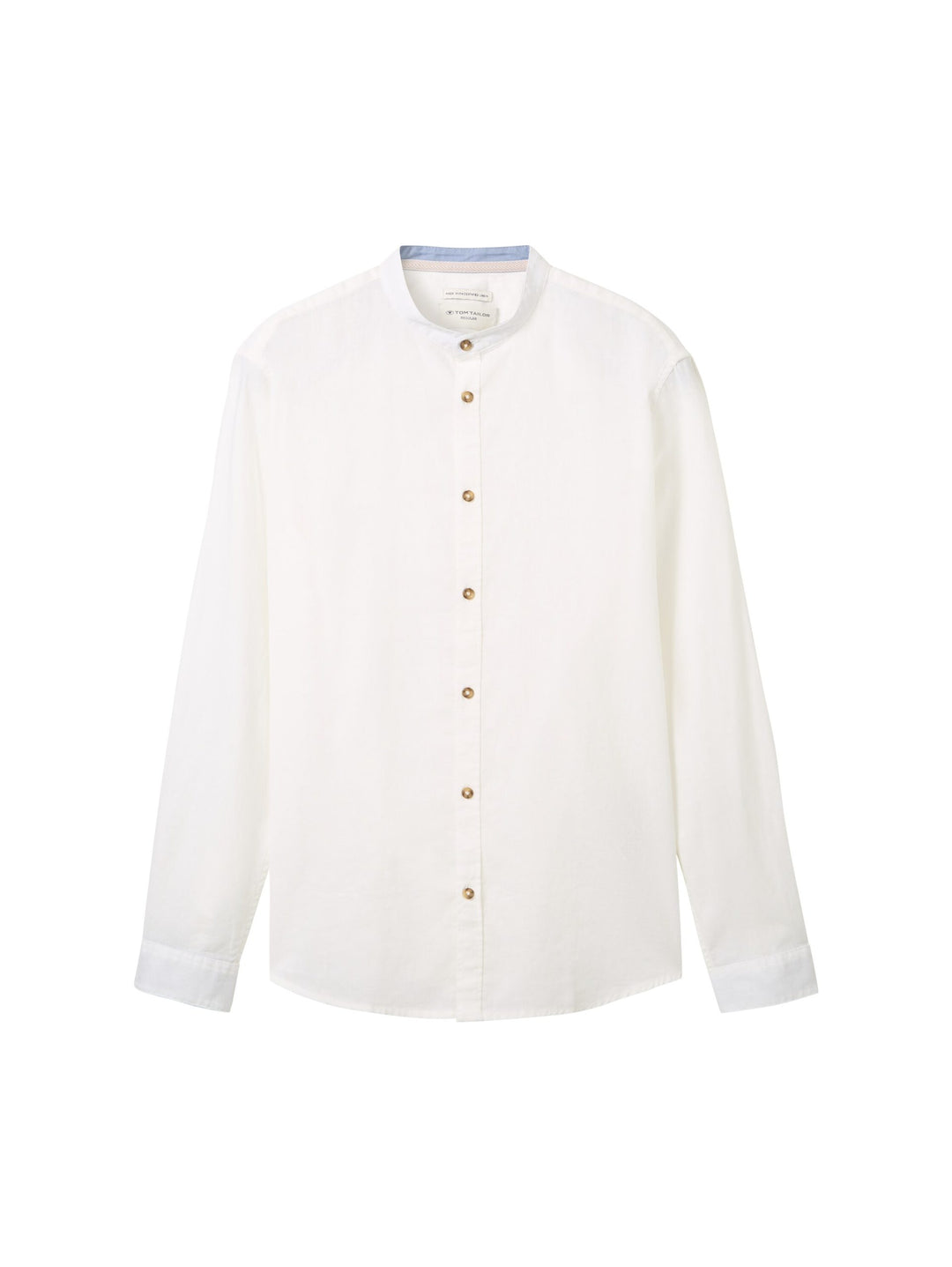 Shirt with linen - White