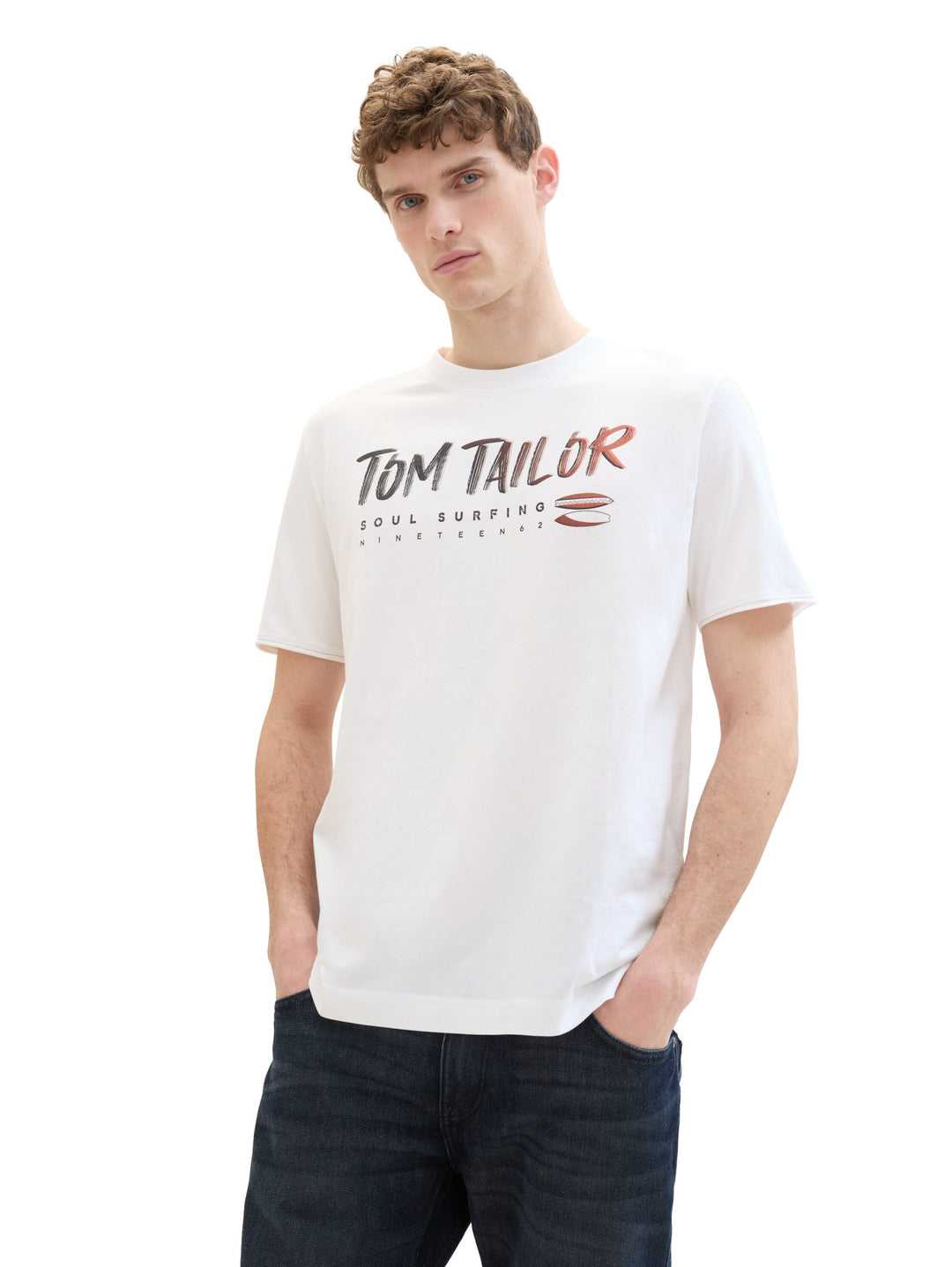 T-shirt with a text print - White
