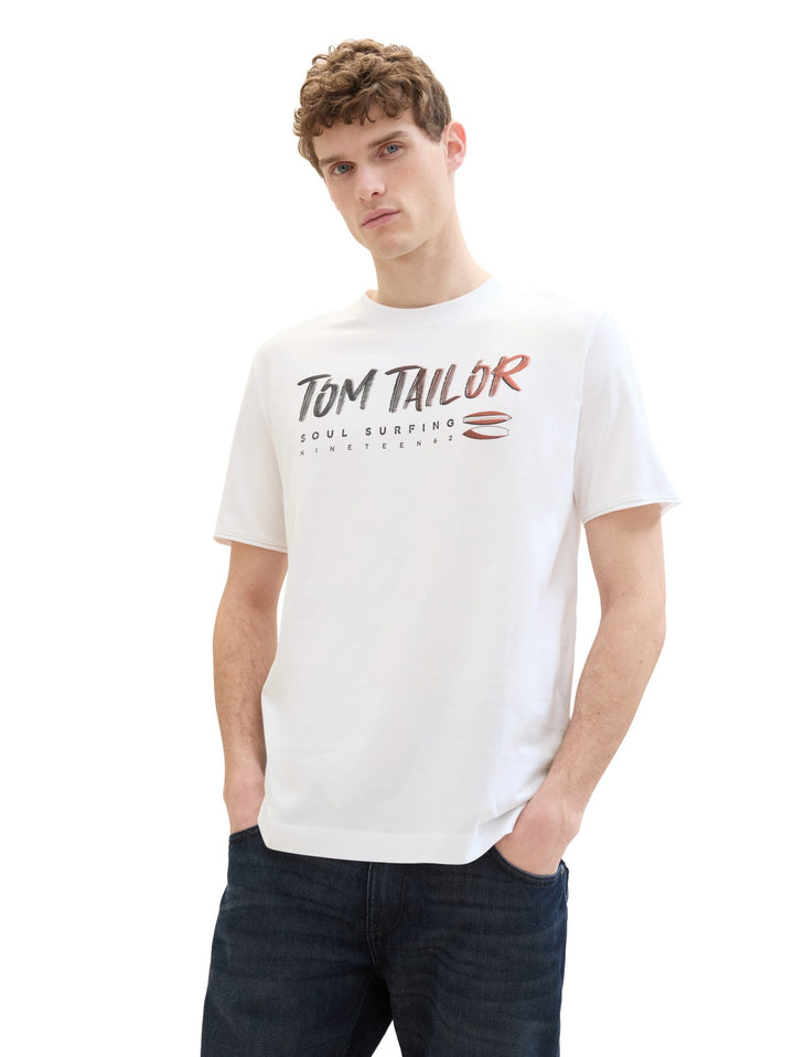 T-shirt with a text print - White