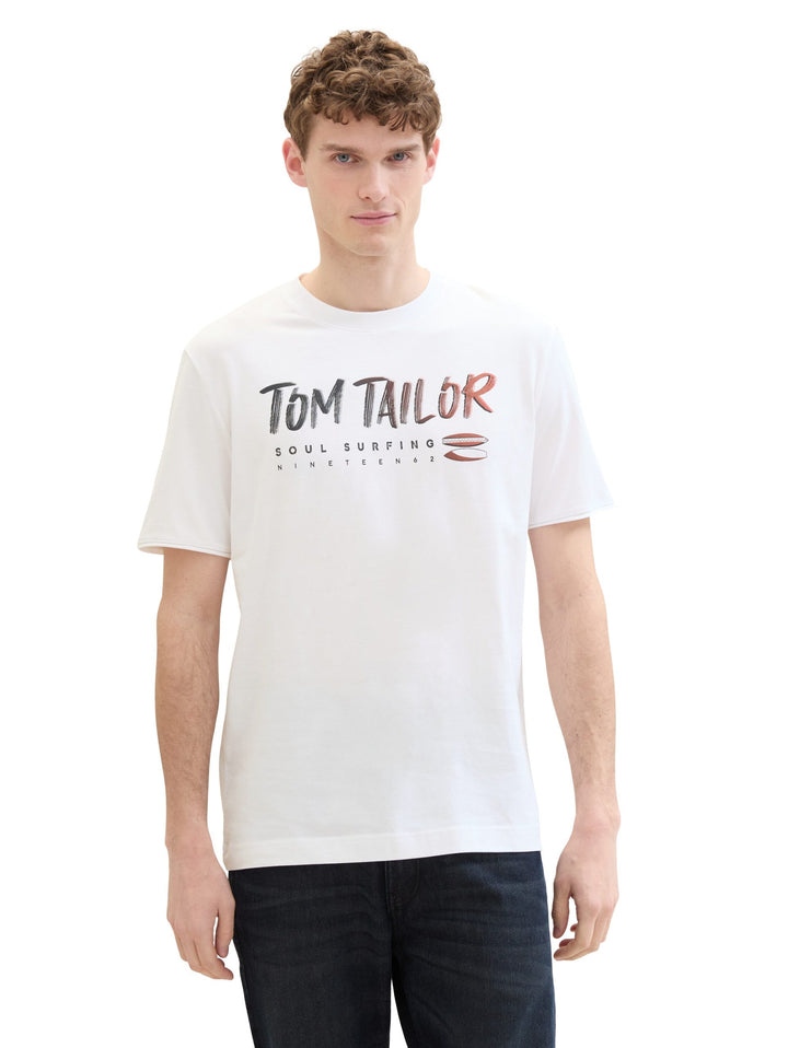 T-shirt with a text print - White