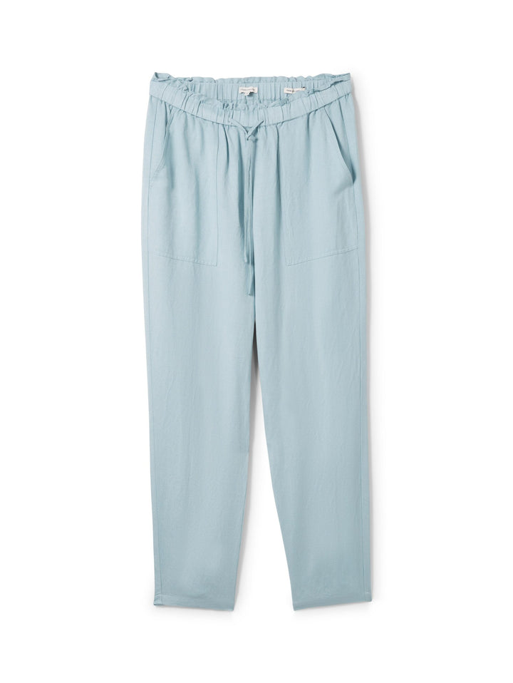 Loose trousers with linen - Blue
