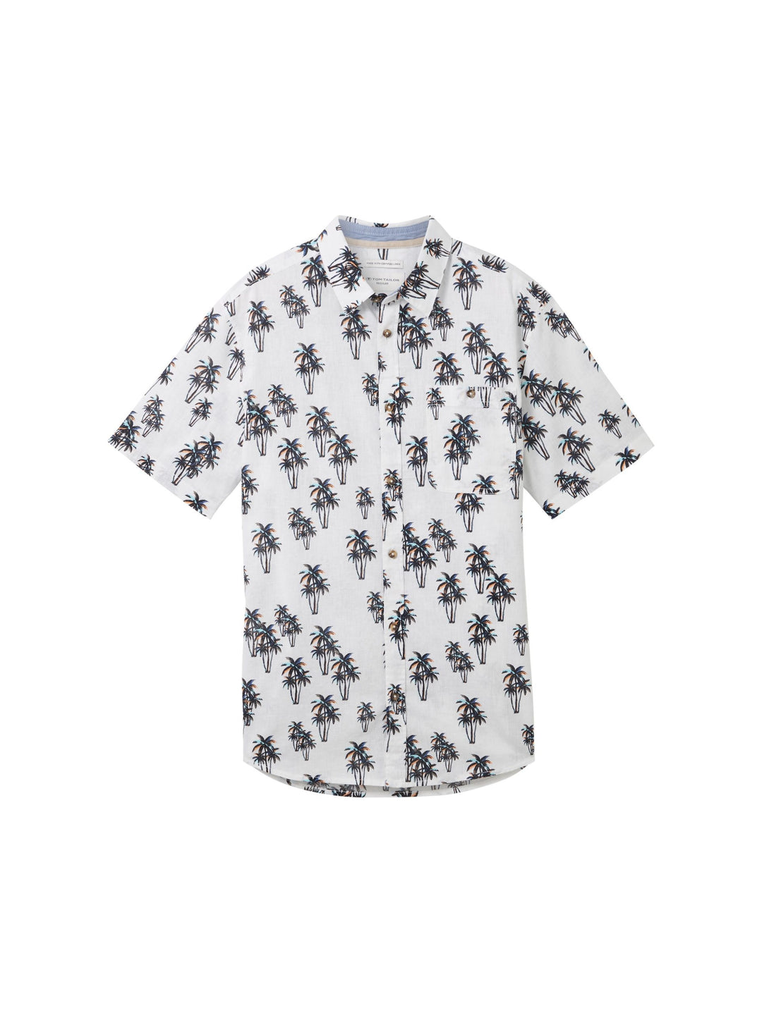 Shirt with linen - White