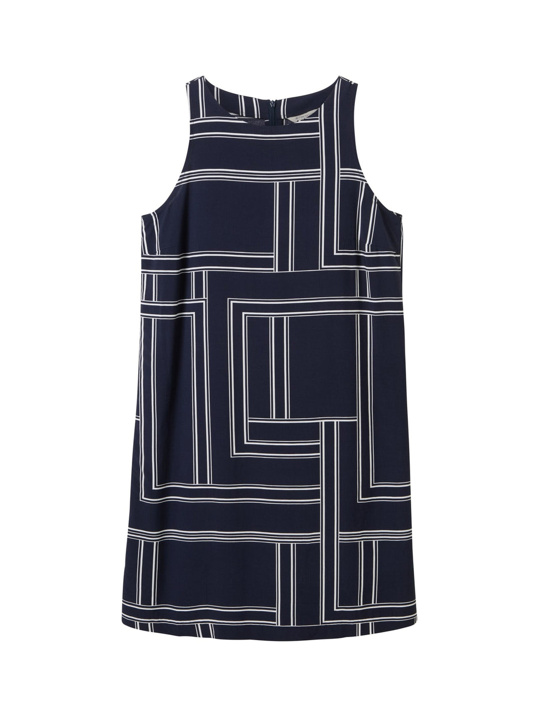 Dress with an all-over print - Blue