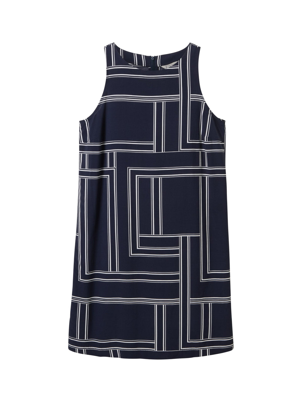 Dress with an all-over print - Blue