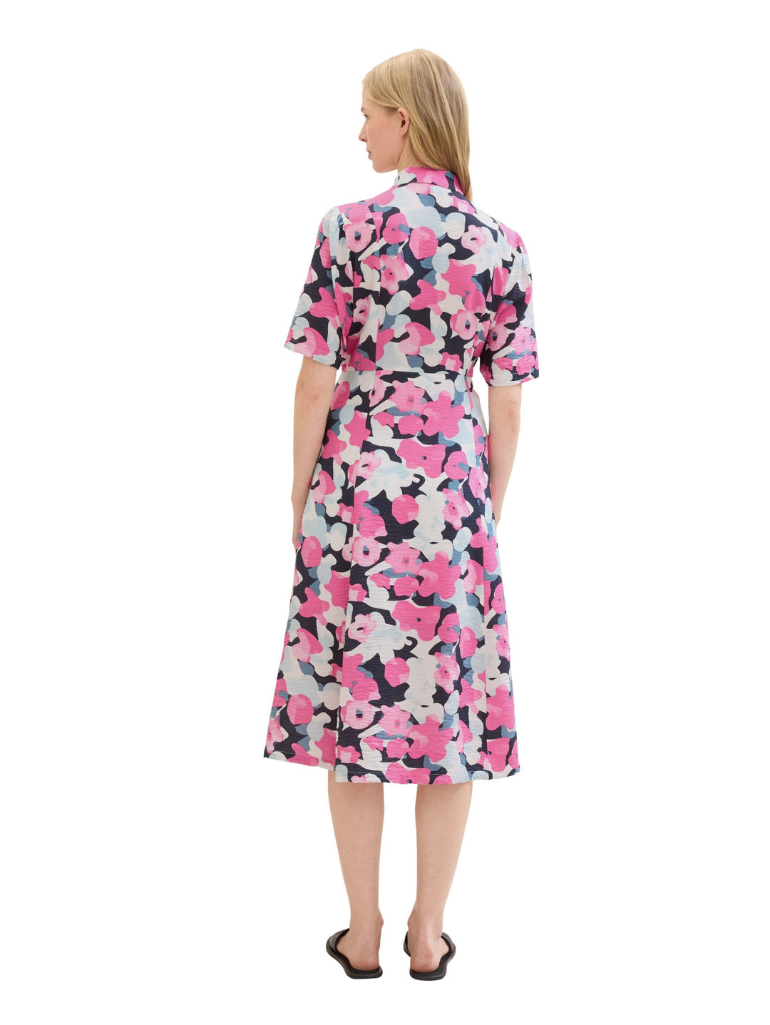 Midi dress with LENZING(TM) ECOVERO(TM) - Pink