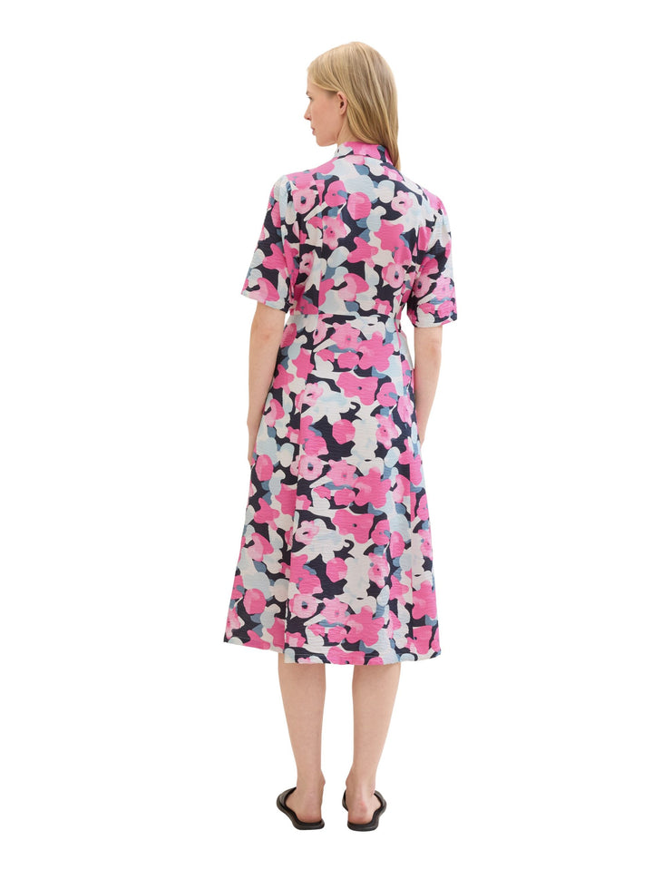 Midi dress with LENZING(TM) ECOVERO(TM) - Pink