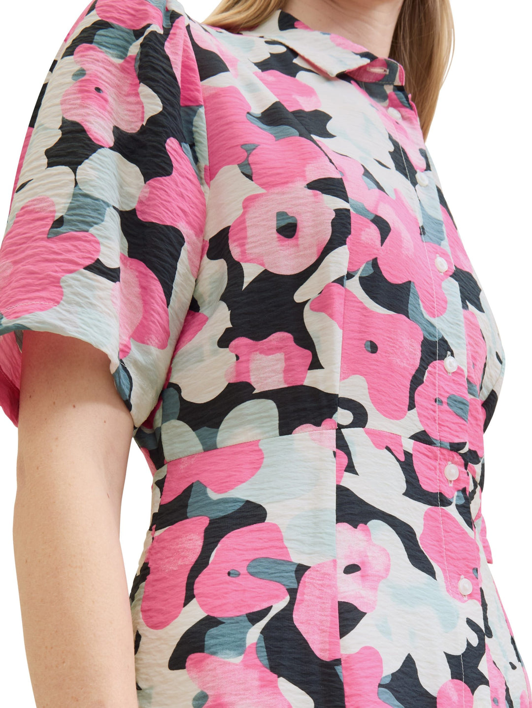 Midi dress with LENZING(TM) ECOVERO(TM) - Pink