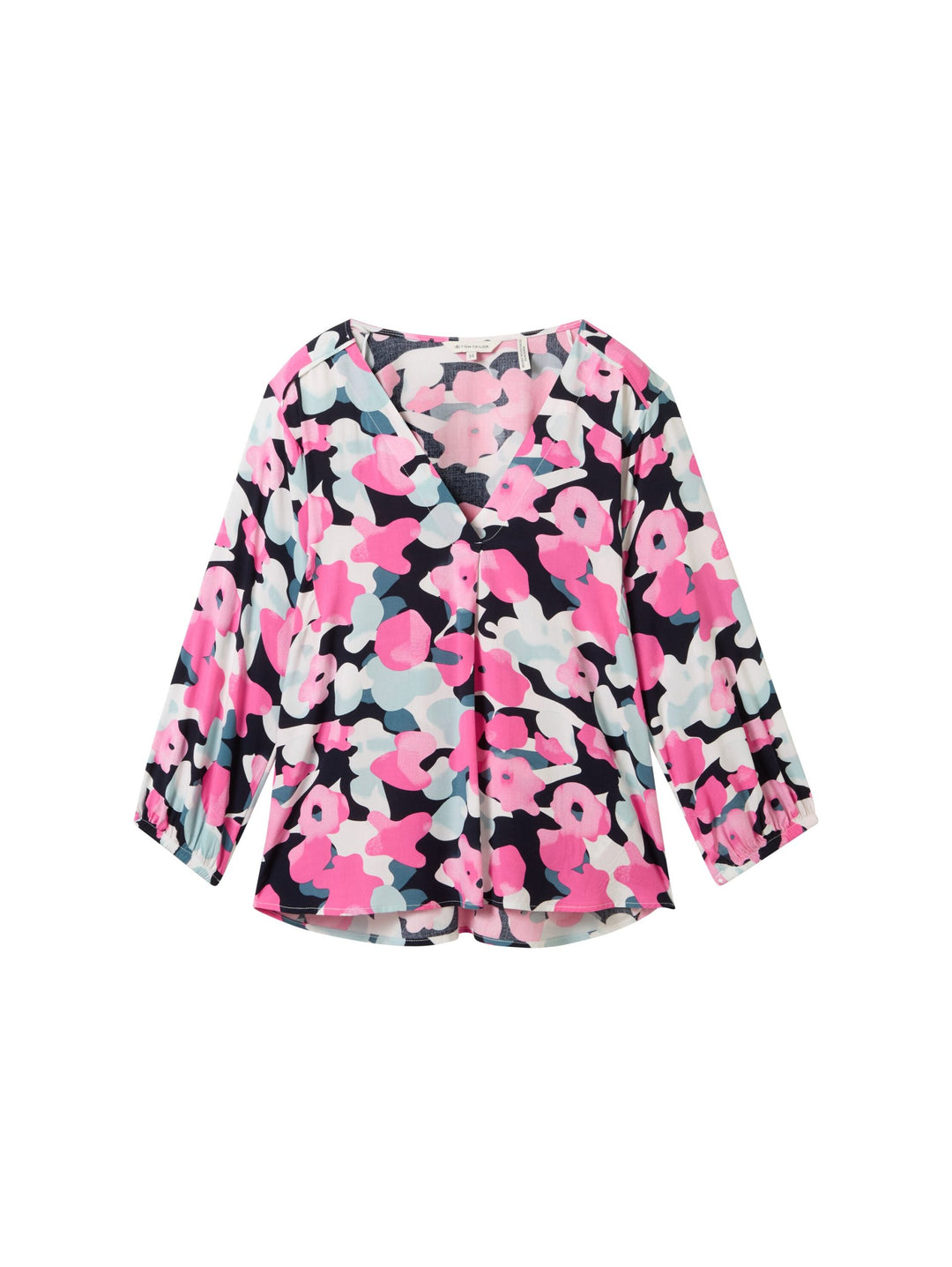 Blouse with a V-neckline - Pink