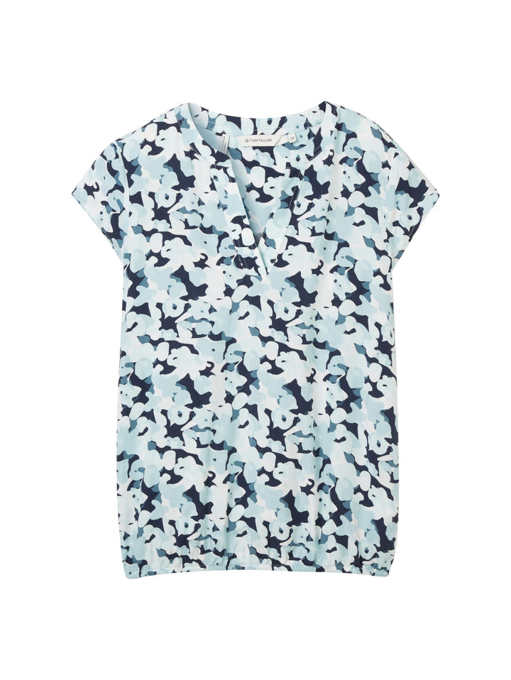 Patterned blouse - Blue