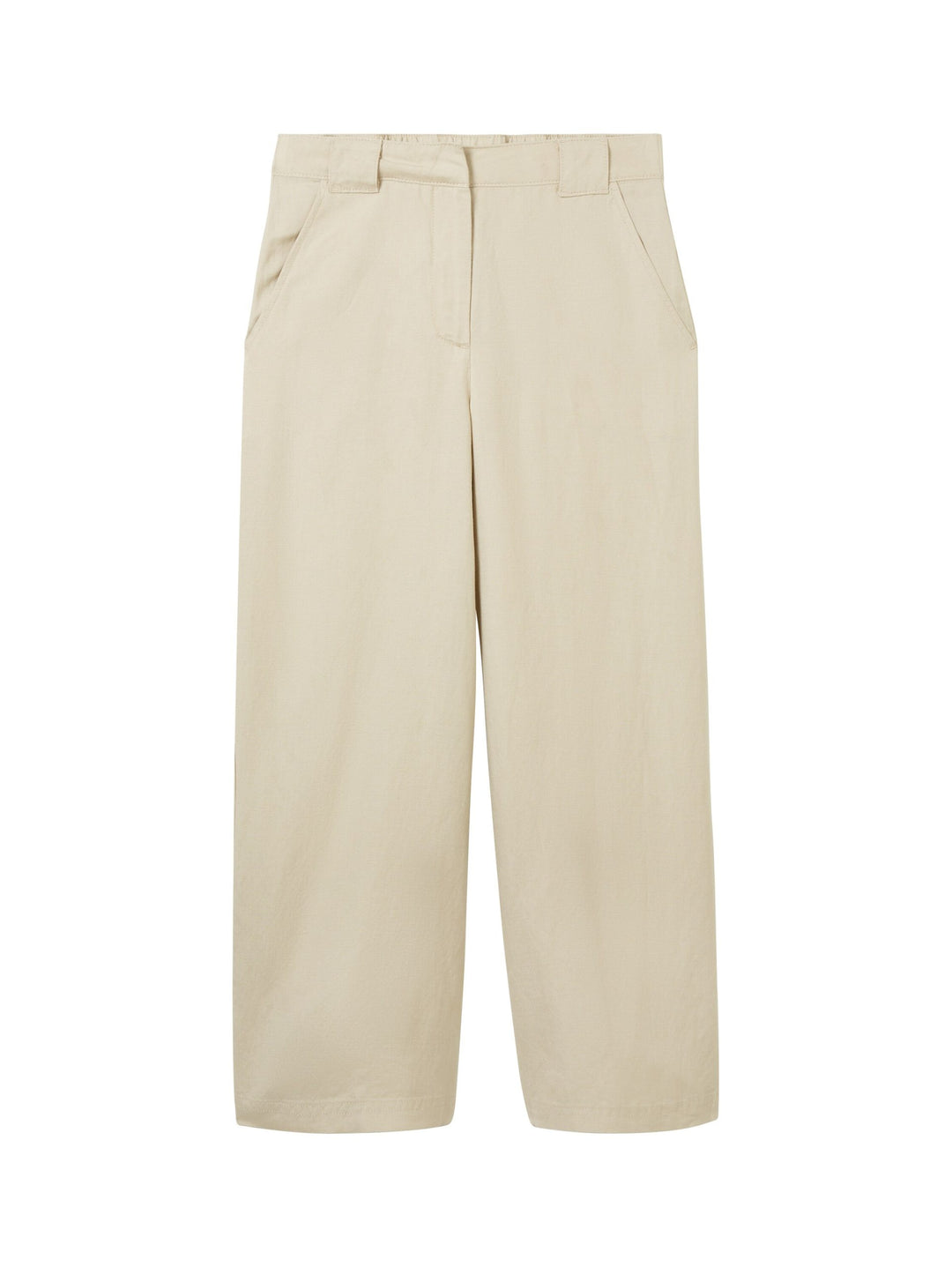Culotte trousers with linen - Brown