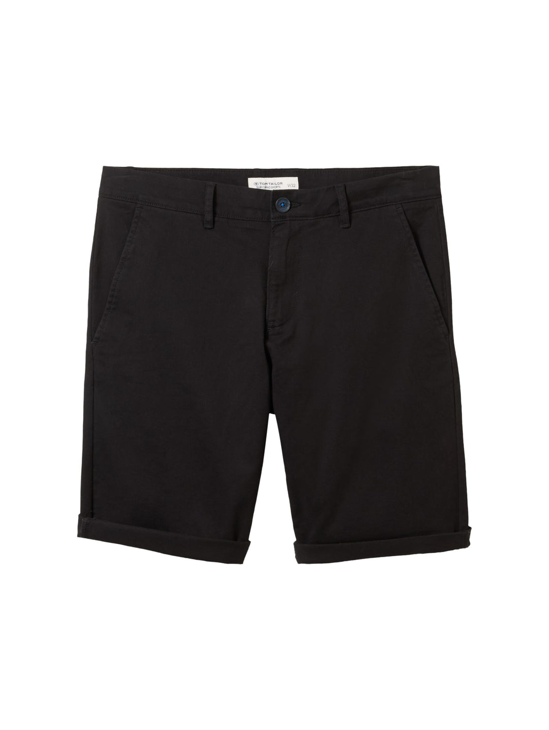 slim chino shorts - Black