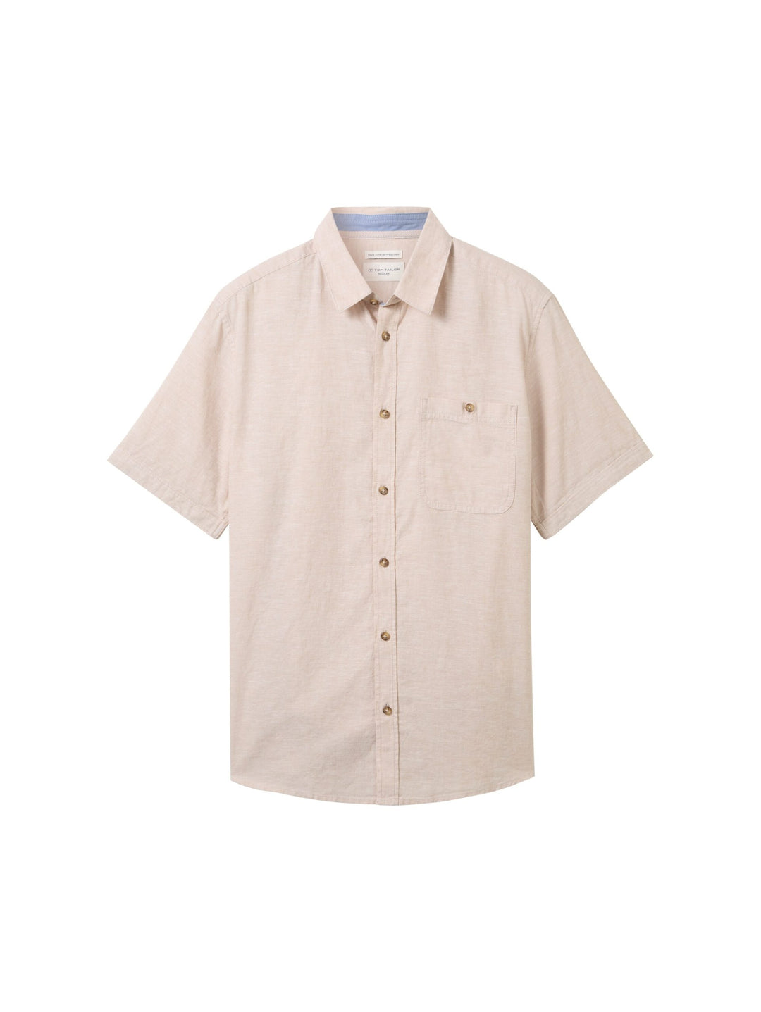 Regular short-sleeved shirt - Brown