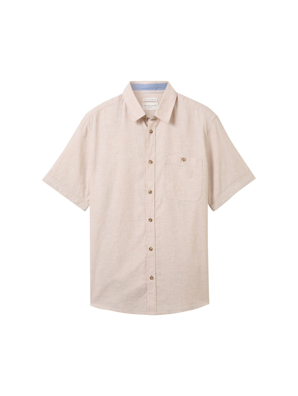Regular short-sleeved shirt - Brown