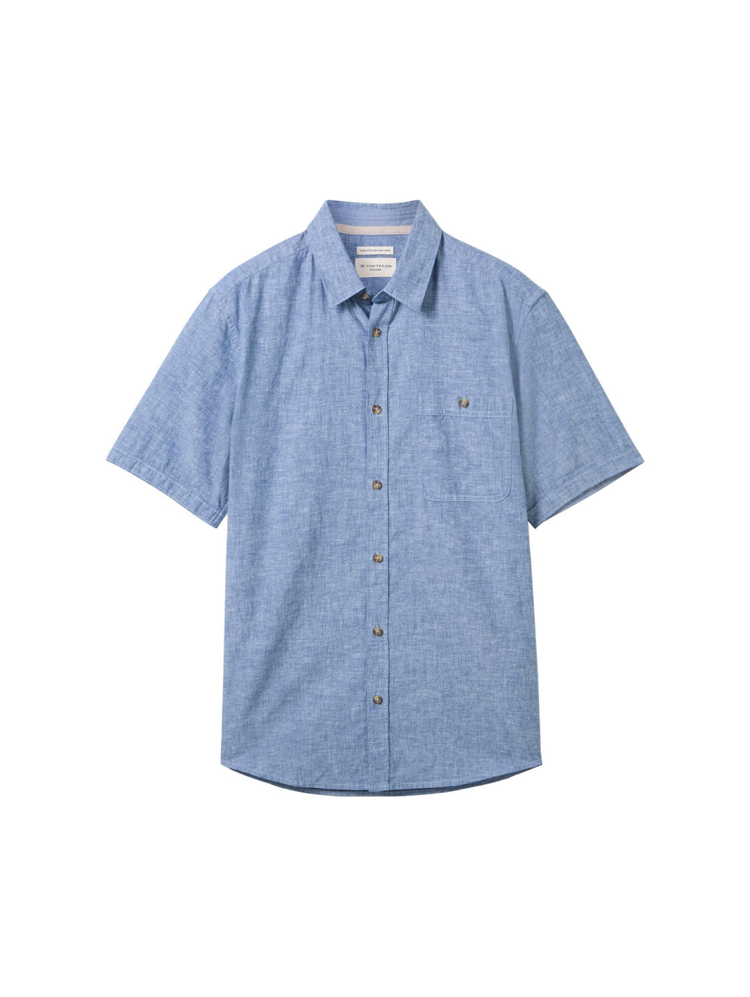 Regular short-sleeved shirt - Blue