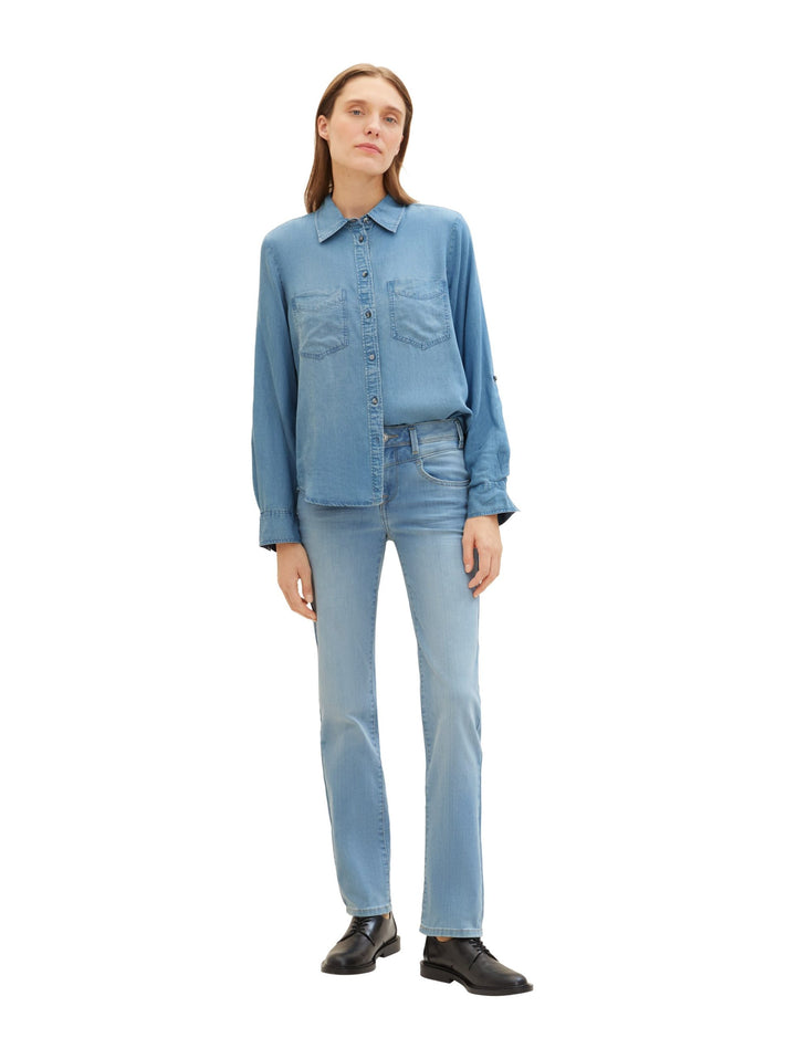 TTALEXA straight jeans with recycled polyester - Blue