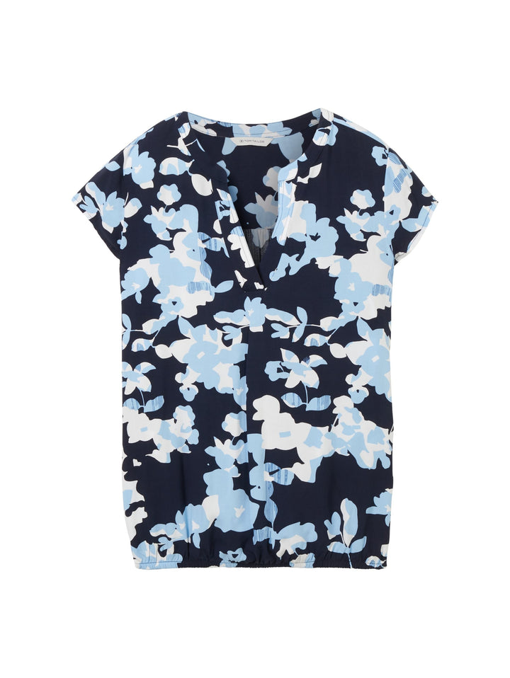 Patterned blouse - Blue