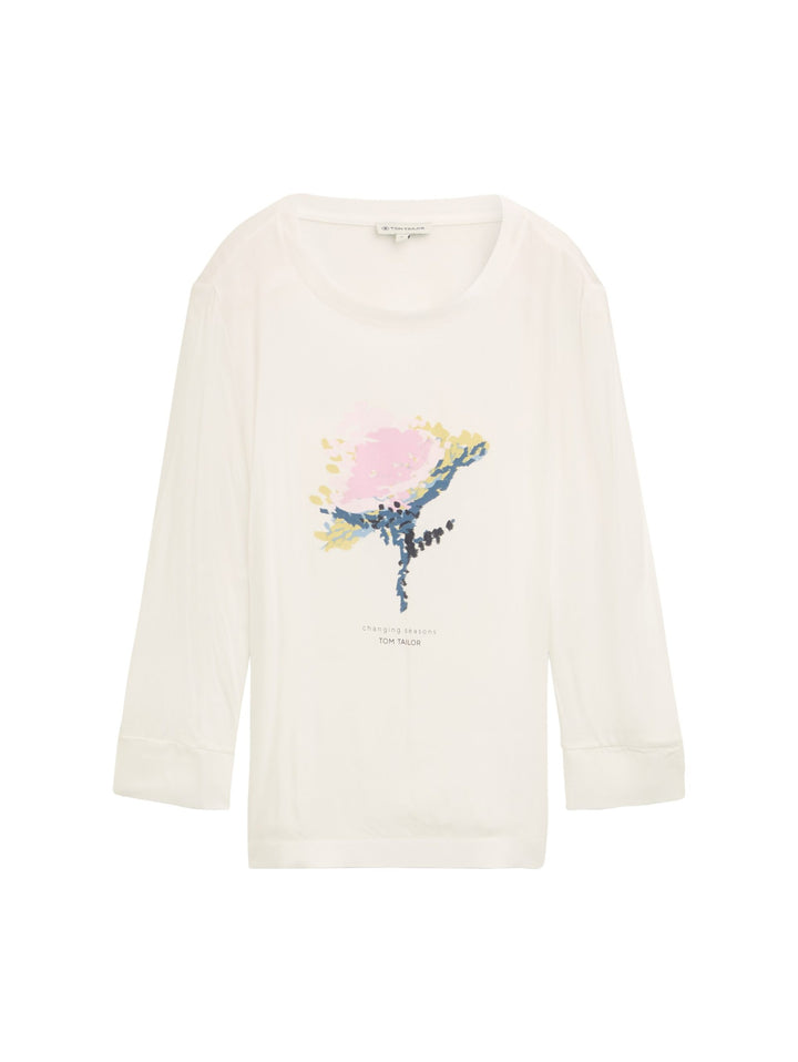 T-Shirt Fabric Mix Artwork - White