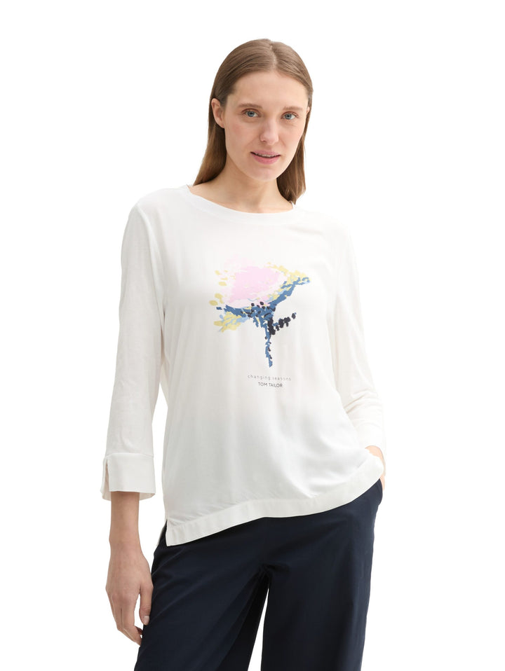 T-Shirt Fabric Mix Artwork - White