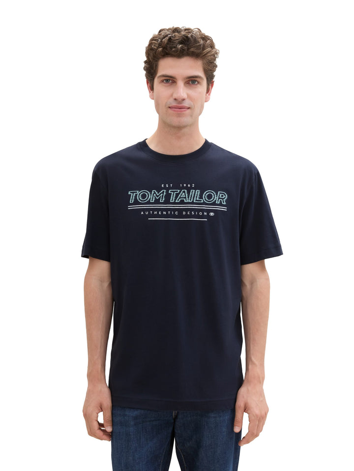T-Shirt With Print - Sky Blue