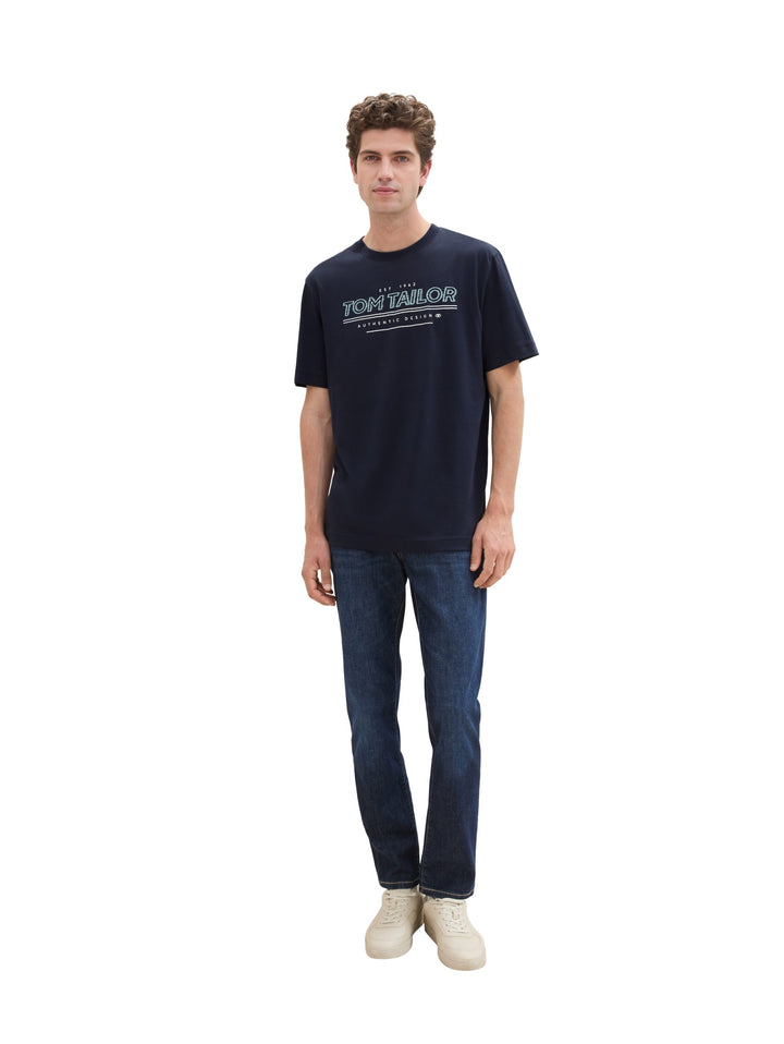 T-Shirt With Print - Sky Blue