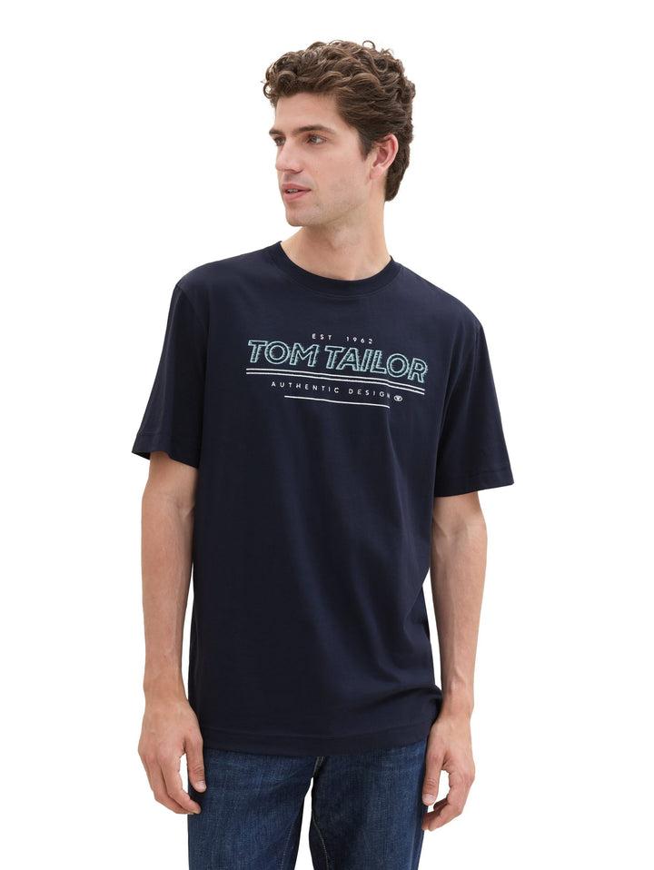 T-Shirt With Print - Sky Blue