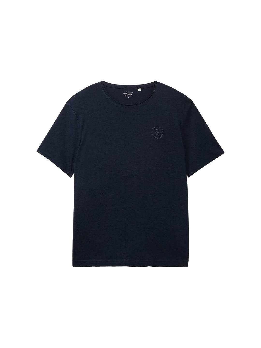 Printed Crew-Neck T-Shirt - Blue